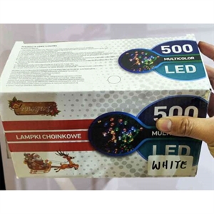 500 led lampki choinkowe - biały