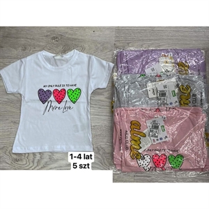 Koszulka dziewczęca produkt Turecki  1-4 lat