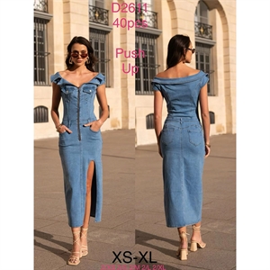 Sukienka jeansowa Push Up  XS-XL