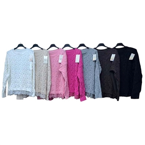 Sweter damski okrągły - Produkt Włoski