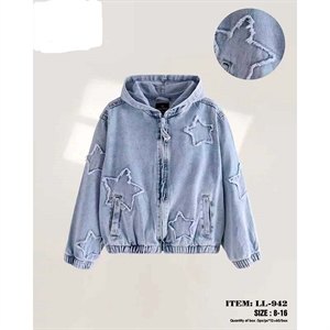 Kurtka jeansowa dziewczęca (8-16)