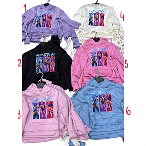 Bluza dziewczęca z kapturem (4-14)