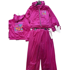 Komplet welurowy dziewczęcy (4-14)