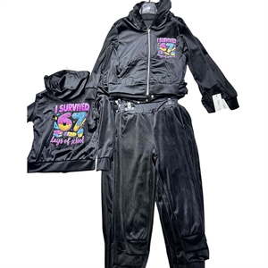 Komplet welurowy dziewczęcy (4-14)