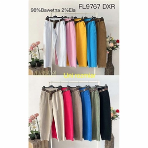 Spodnie damskie z paskiem produkt Włoski