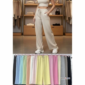 Spodnie szerokie nogawki damskie produkt Włoski