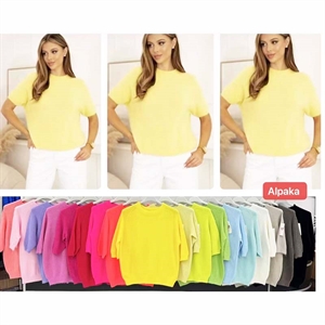 Sweter damski z krótkim rękawem