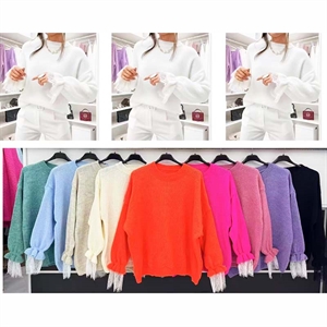 Sweter damski okrągły