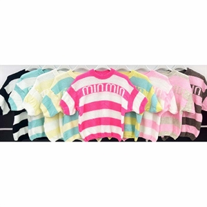 Sweter damski z krótkim rękawem