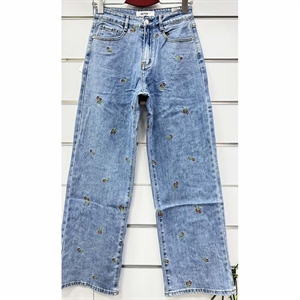 Jeansy szerokie nogawki  34-42