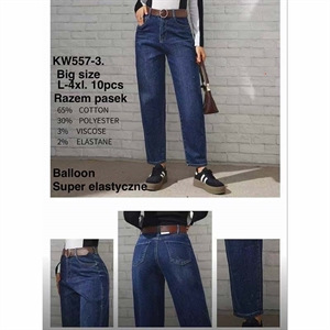 Jeansy damskie Big Size  L-4XL