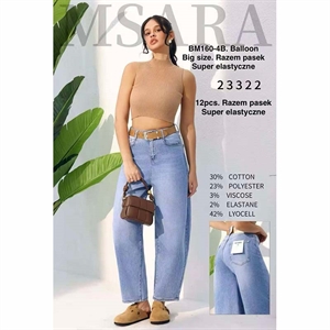 Jeansy balloon Big Size  L-4XL