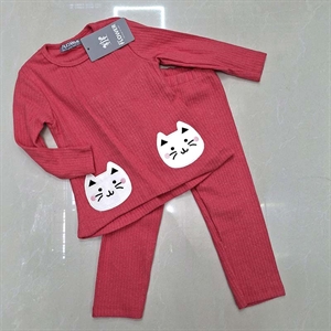 Komplet grubszy flannel  2-5 lat