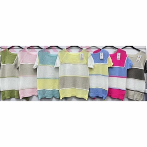 Sweter damski z krótkim rękawem