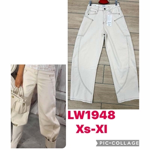 Jeansy szerokie nogawki  XS-XL
