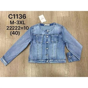 Kurtka jeansowa damska  M-3XL