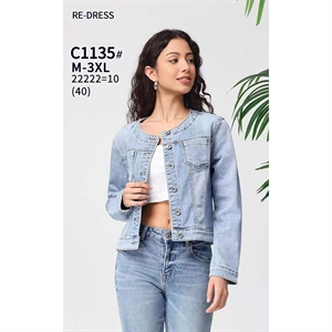 Kurtka jeansowa damska  M-3XL