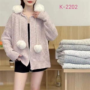 Sweter damski rozpinany na zamek