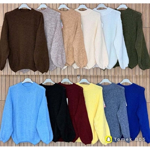 Sweter damski okrągły