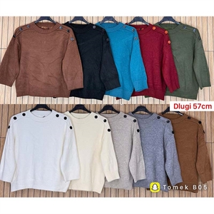 Sweter damski okrągły