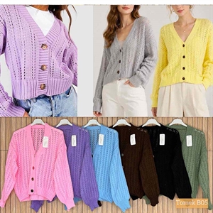 Sweter damski zapinany na guziki