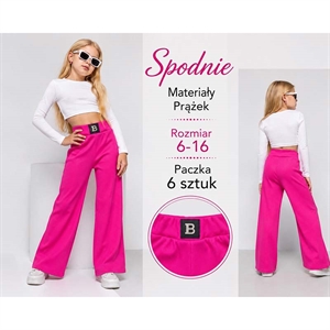 Spodnie szerokie nogawki  6-16 lat