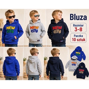 Bluza chłopięca kangurka  3-8 lat