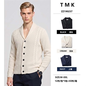 Sweter męski zapinany na guziki  M-2XL