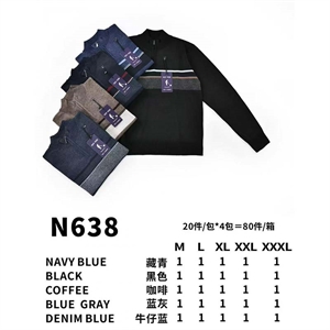 Sweter męski na suwak M-3XL