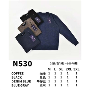 Sweter męski okrągły  M-3XL