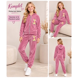 Komplet dresy welurowe  6-16 lat