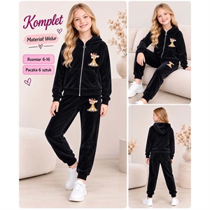 Komplet dresy welurowe  6-16 lat