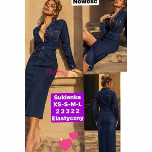 Sukienka jeansowa damska XS-L