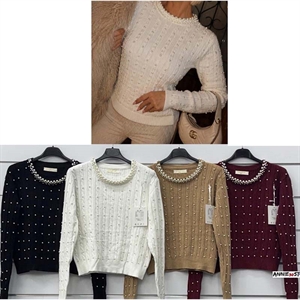Sweter damski okrągły