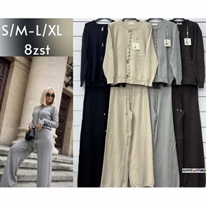 Komplet sweterkowy damski okrągły  S/M-L/XL