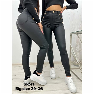 Spodnie ze sztucznej skóry Big Size  29-36
