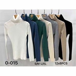 Sweter damski z golfem  S/M-L/XL