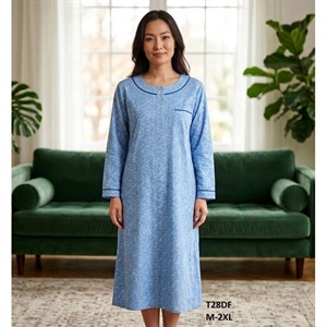 Koszula nocna flanelowa damska  M-2XL