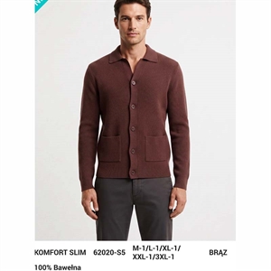 Sweter męski zapinany na guziki  M-3XL