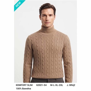 Sweter męski z golfem  M-2XL