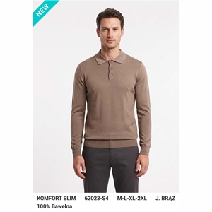 Sweter męski na pół suwak  M-2XL
