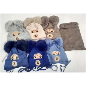Komplet Czapka + Komin 46-50