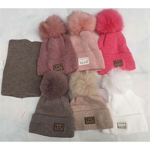 Komplet Czapka + Komin 46-50
