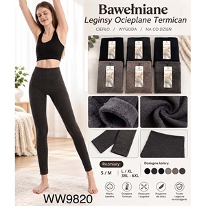 Legginsy ocieplane damskie 3XL-6XL