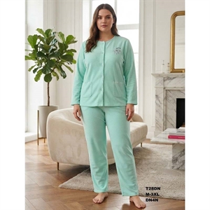 Piżama damska ocieplana frotte  M-3XL
