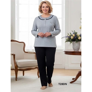 Piżama damska ocieplana frotte  M-3XL