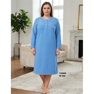 Koszula nocna ocieplana frotte  M-3XL