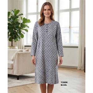 Koszula nocna ocieplana frotte  M-3XL