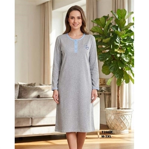 Koszula nocna ocieplana frotte  M-3XL