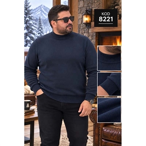 Sweter męski okrągły produkt Turecki Big Size  3XL-6XL